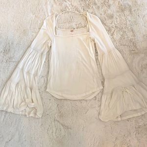 flowy free people long bell sleeves too